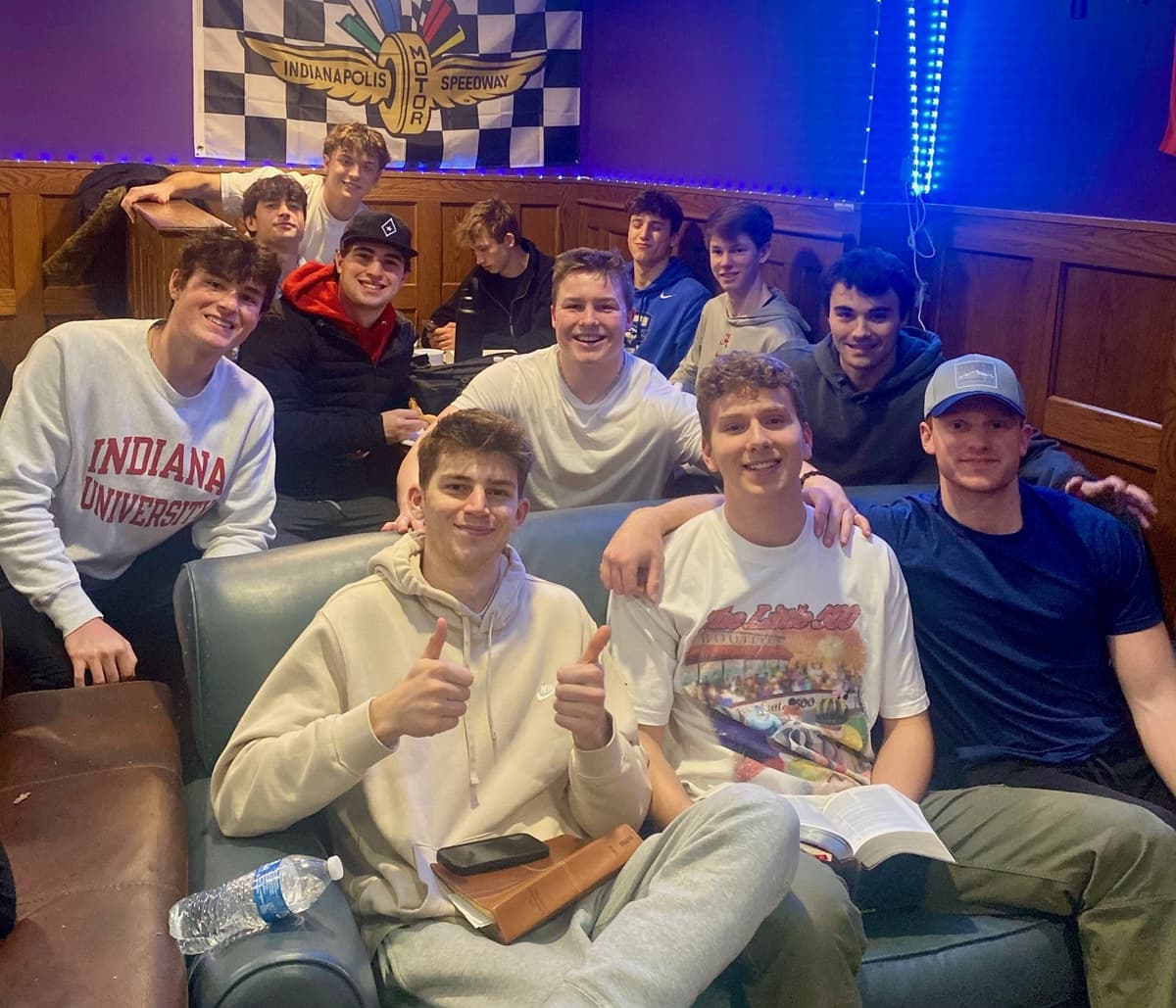 Fraternity Bible study group